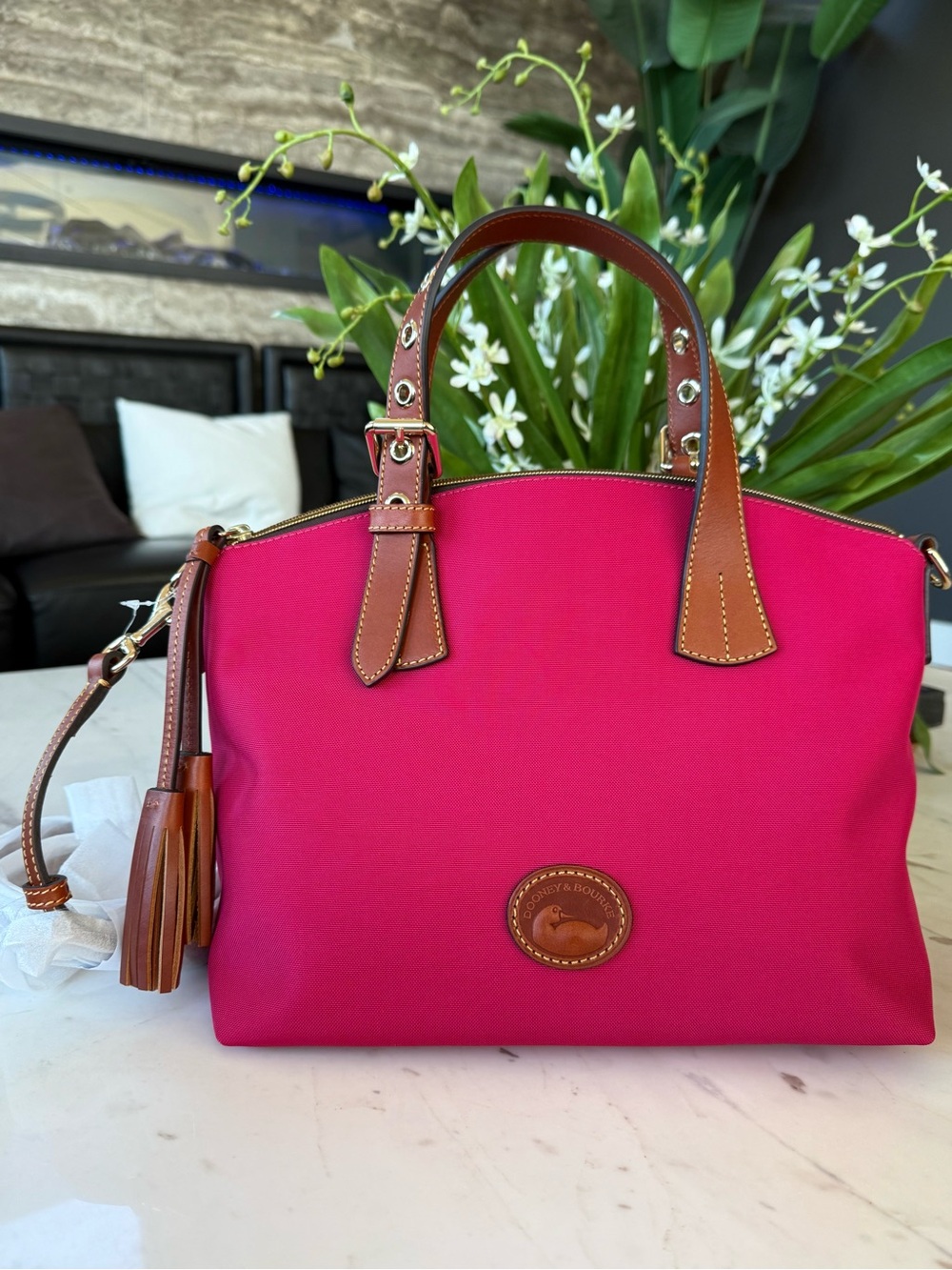New Dooney & Bourke Nylon Trina Satchel - Picture 8 of 16